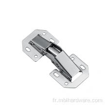 Hinge de grenouille nickel de 4 pouces sans ouverture